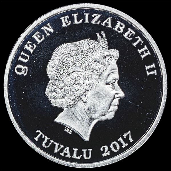 2017 Tuvalu Silver P-47 Thunderbolt $1 GEM PROOF