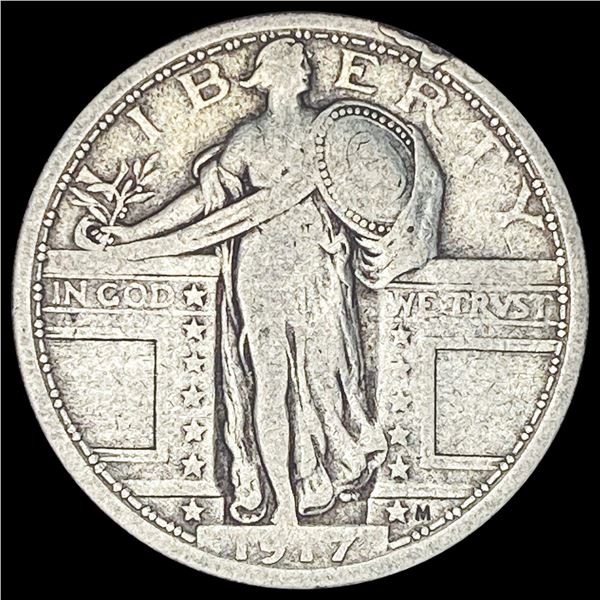 1917 Type 1 Standing Liberty Quarter NICELY CIRCULATED