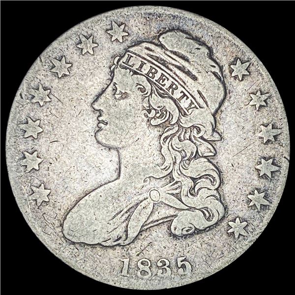 1835 Capped Bust Half Dollar LIGHTLY CIRCULATED