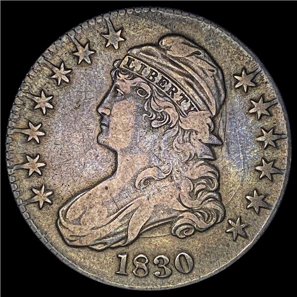 1830 Capped Bust Half Dollar LIGHTLY CIRCULATED