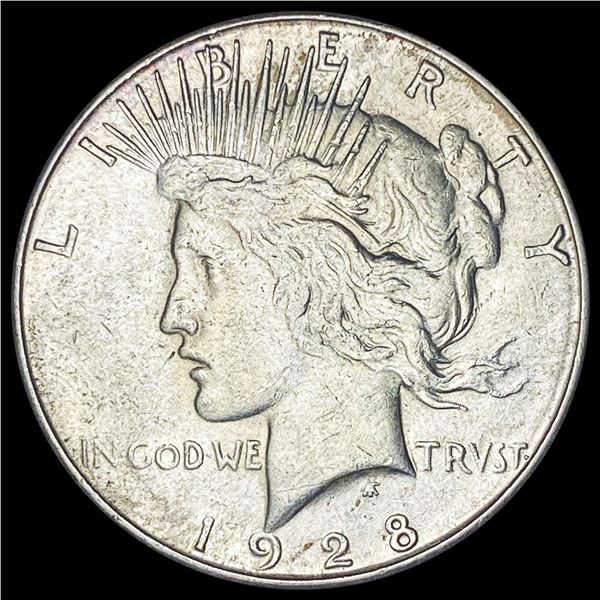 1928 Silver Peace Dollar CHOICE AU