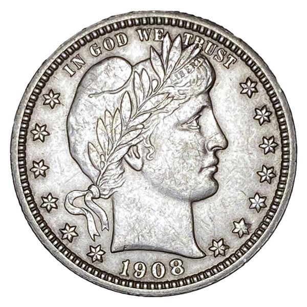 1908-O Barber Quarter NEARLY UNCIRCULATED