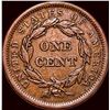 Image 2 : 1842 Braided Hair Large Cent CLOSELY  UNCIRCULATED