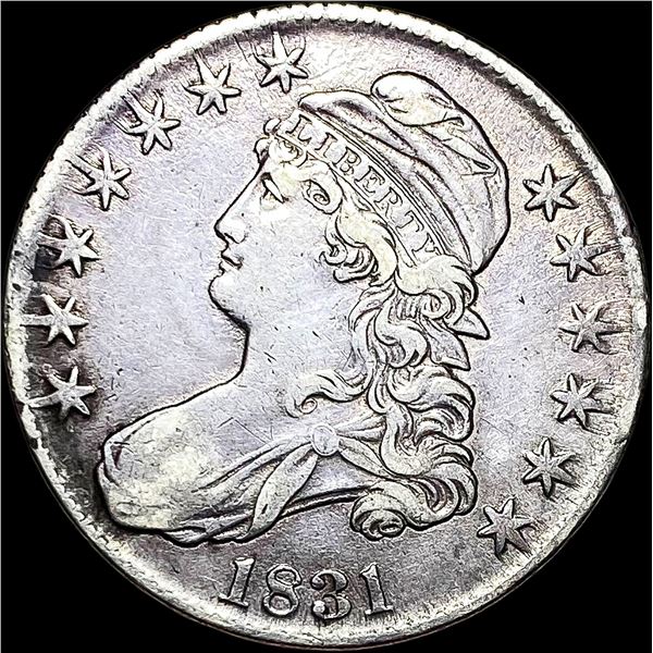 1831 Capped Bust Half Dollar NEARLY  UNCIRCULATED