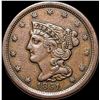 1851 Braided Hair Half Cent NEARLY  UNCIRCULATED