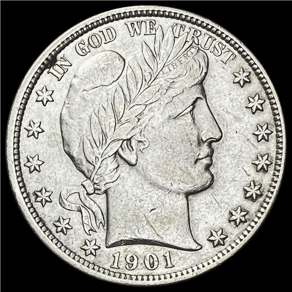 1901 Barber Half Dollar CHOICE AU