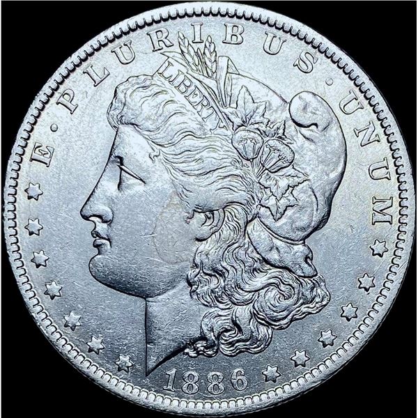 1886-O Silver Morgan Dollar CHOICE AU