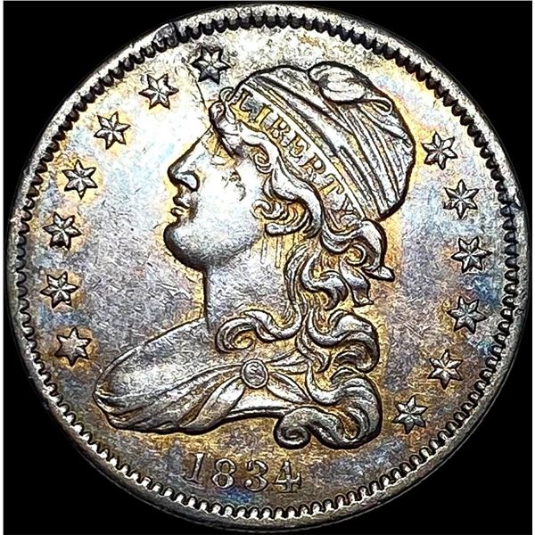 1834 Capped Bust Silver Quarter CLOSELY UNCIRCULATED