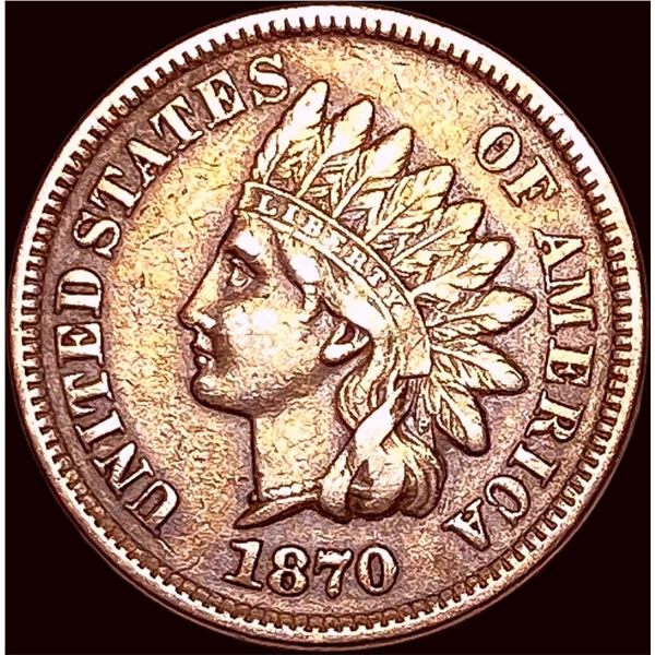 1870 Indian Head Cent CLOSELY UNCIRCULATED