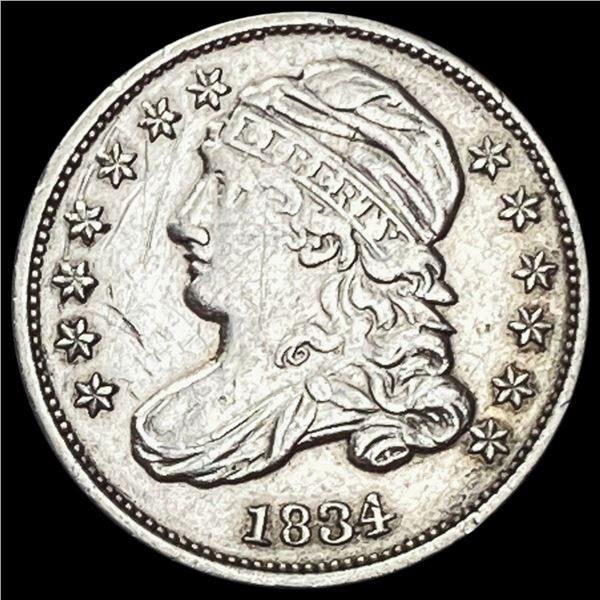 1834 Capped Bust Dime CLOSELY UNCIRCULATED