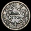 Image 2 : 1851 Braided Hair Half Cent CLOSELY UNCIRCULATED