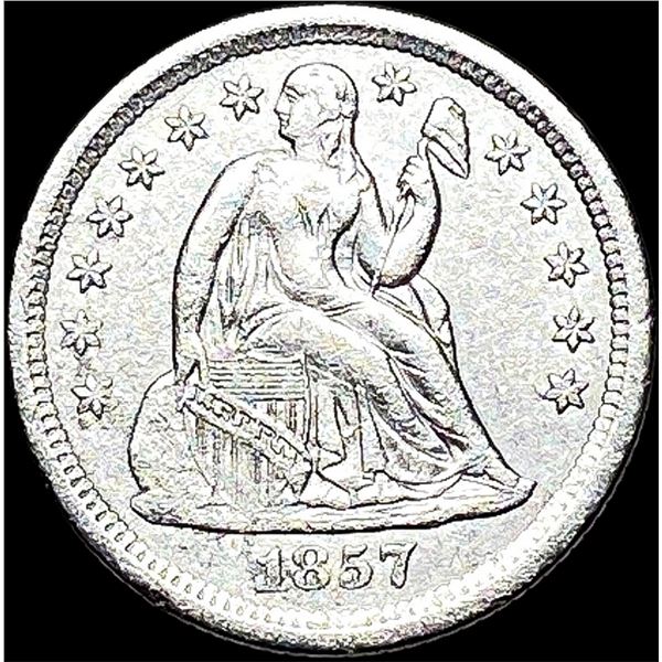 1857-O Silver Seated Liberty Dime CLOSELY UNCIRCULATED