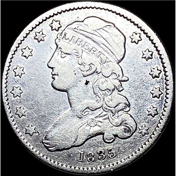 1835 Capped Bust Quarter LIGHTLY CIRCULATED