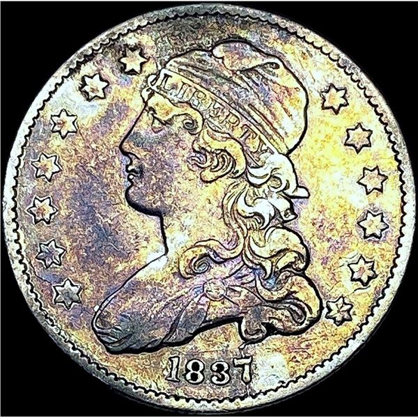 1837 Capped Bust Silver Quarter LIGHTLY CIRCULATED