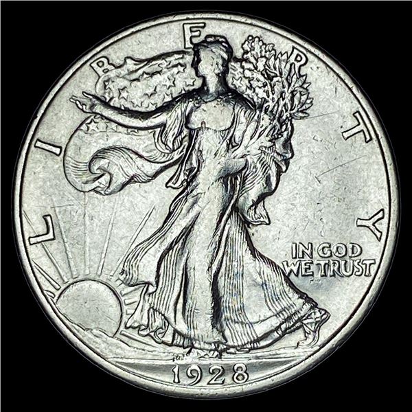 1928-S Silver Walking Liberty Half Dollar ABOUT UNCIRCULATED