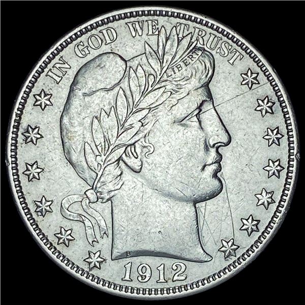 1912-D Silver Barber Half Dollar CHOICE AU