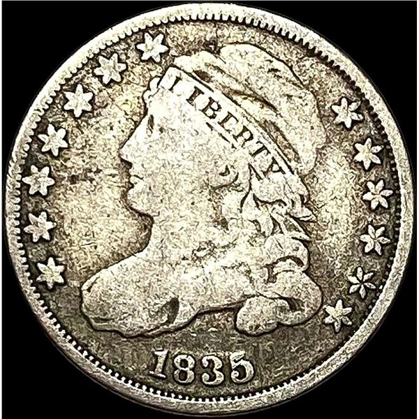1835 Capped Bust Dime LIGHTLY CIRCULATED