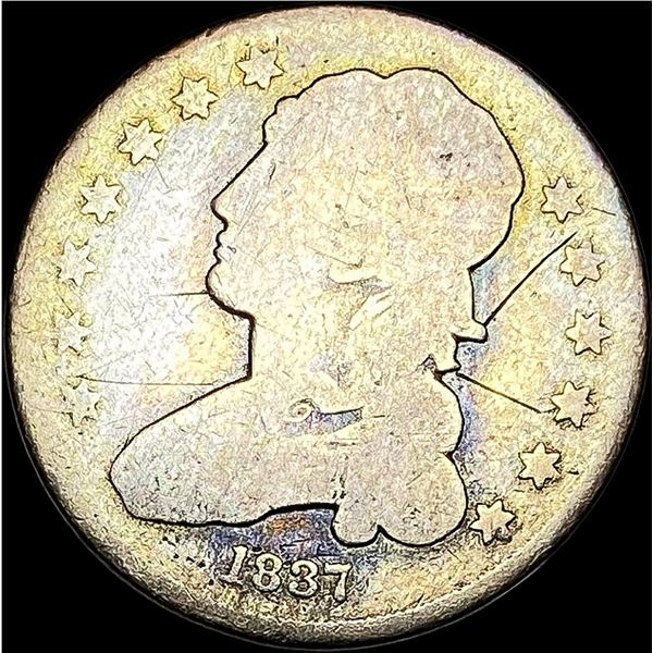 1837 Capped Bust Quarter NICELY CIRCULATED