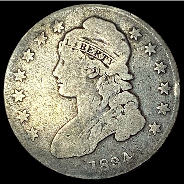 1834 Capped Bust Half Dollar NICELY CIRCULATED