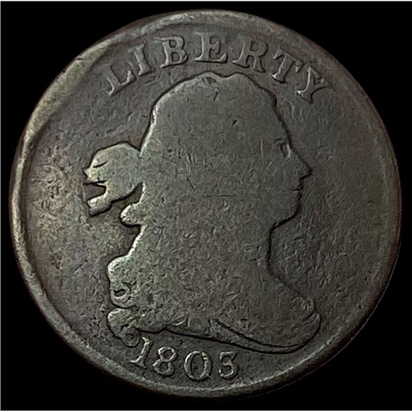 1803 Draped Bust Half Cent NICELY CIRCULATED