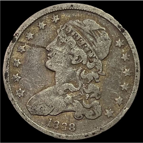 1838 Capped Bust Quarter NICELY CIRCULATED