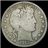 Image 1 : 1913 Barber Half Dollar NICELY CIRCULATED