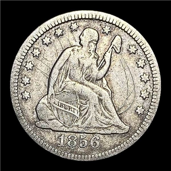1856-O Seated Liberty Quarter LIGHTLY CIRCULATED
