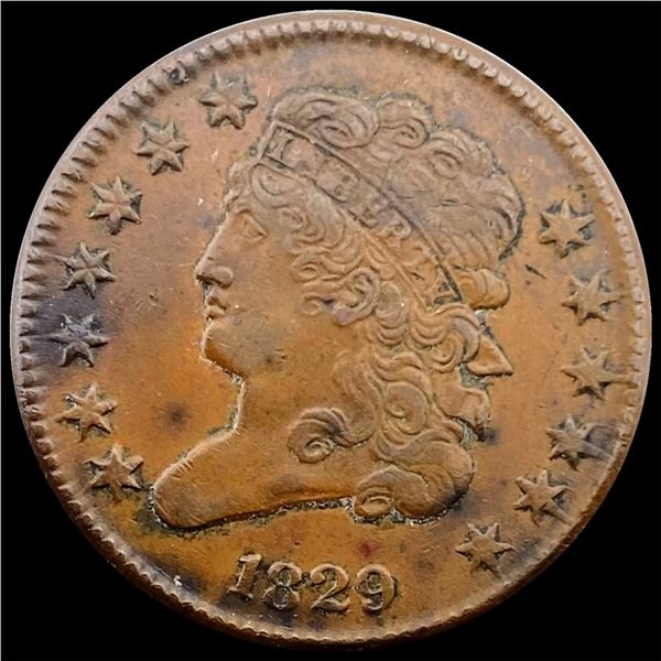 1829 Classic Head Half Cent CLOSELY UNCIRCULATED