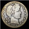 Image 1 : 1914 Barber Quarter NICELY CIRCULATED
