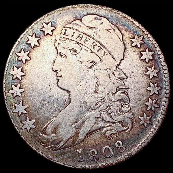 1808 Capped Bust Half Dollar LIGHTLY CIRCULATED