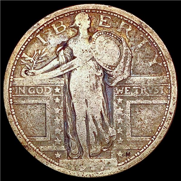 1917 T1 Standing Liberty Quarter NICELY CIRCULATED