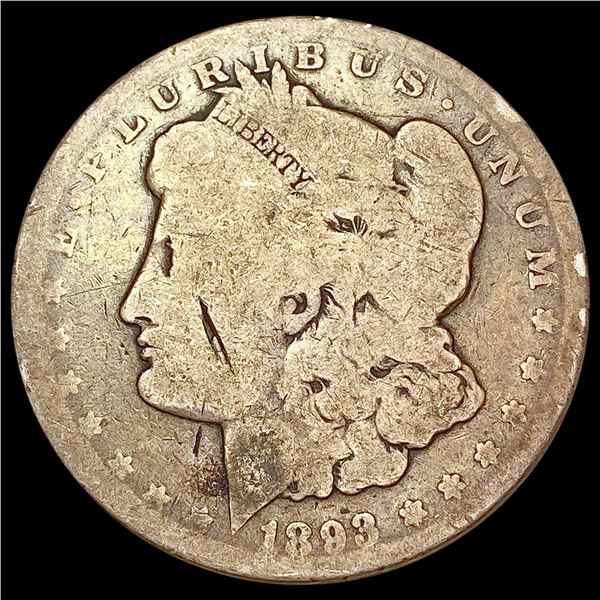 1893-CC Morgan Silver Dollar NICELY CIRCULATED