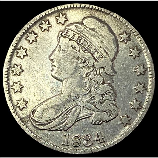 1834 Silver Capped Bust Half Dollar LIGHTLY CIRCULATED