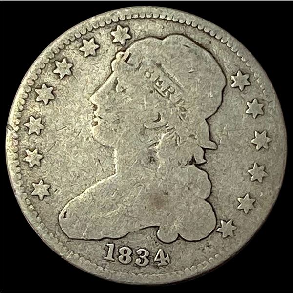 1834 Capped Bust Quarter NICELY CIRCULATED