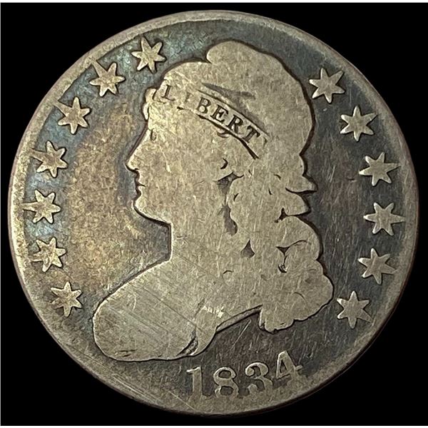 1834 Capped Bust Half Dollar NICELY CIRCULATED