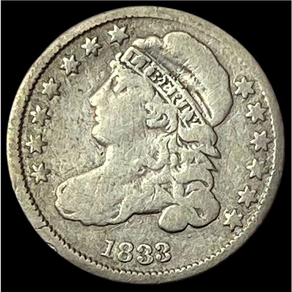 1833 Capped Bust Dime NICELY CIRCULATED