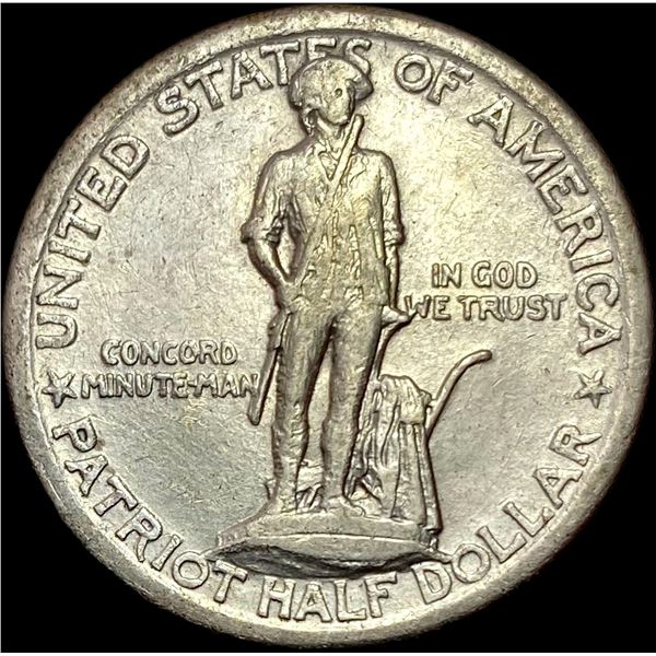 1925 Lexington-Concord Half Dollar CLOSELY UNCIRCULATED