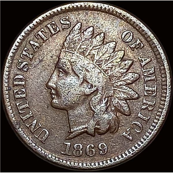 1869 Indian Head Cent LIGHTLY CIRCULATED