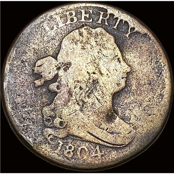 1804 Draped Bust Half Cent NICELY CIRCULATED
