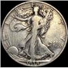 1938-D Silver Half Dollar Walking Liberty LIGHTLY CIRCULATED