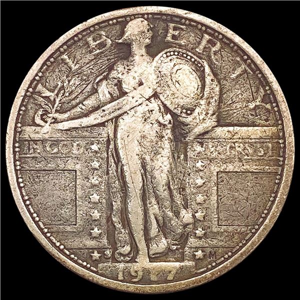 1917-S Standing Liberty Quarter LIGHTLY CIRCULATED