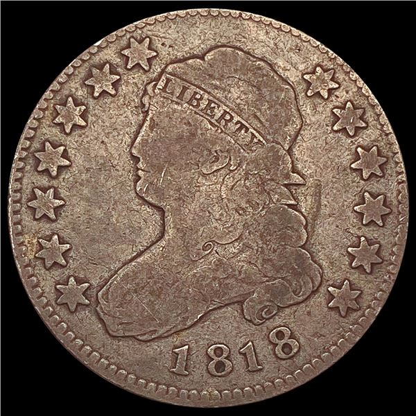 1818 Capped Bust Quarter NICELY CIRCULATED