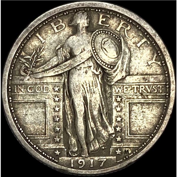 1917 Standing Liberty Quarter Type 1 LIGHTLY CIRCULATED