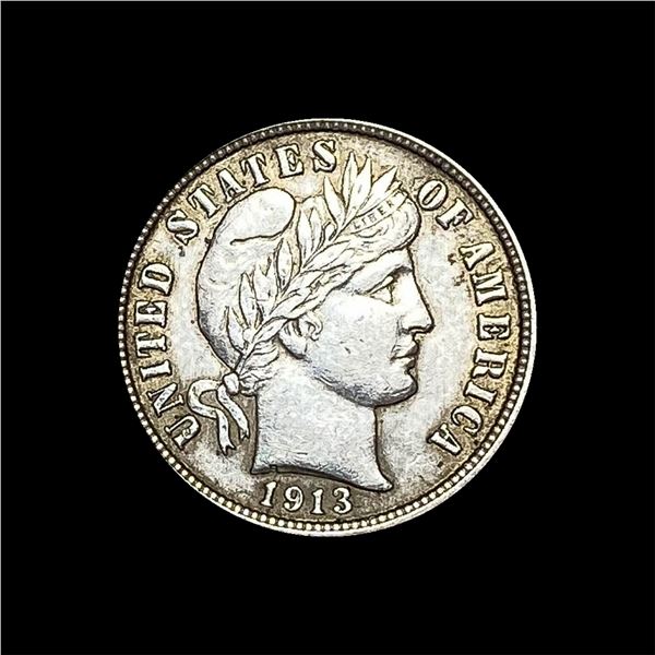 1913 Barber Dime CHOICE AU