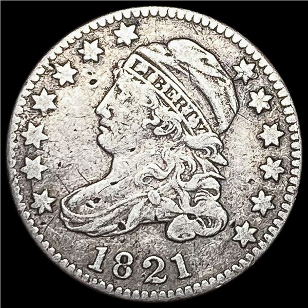1821 Capped Bust Dime LIGHTLY CIRCULATED