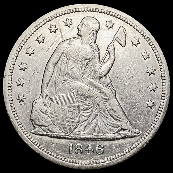 1846 Seated Liberty Dollar CLOSELY UNCIRCULATED