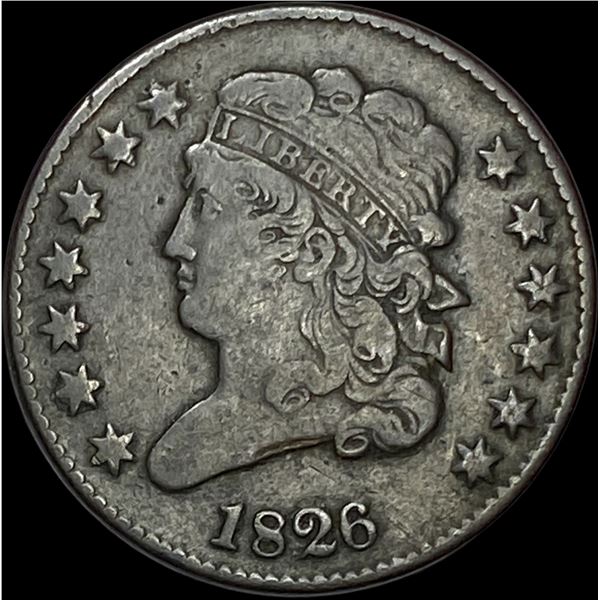1826 Classic Head Half Cent LIGHTLY CIRCULATED