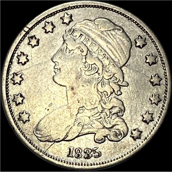 1835 Capped Bust Silver Quarter LIGHTLY CIRCULATED
