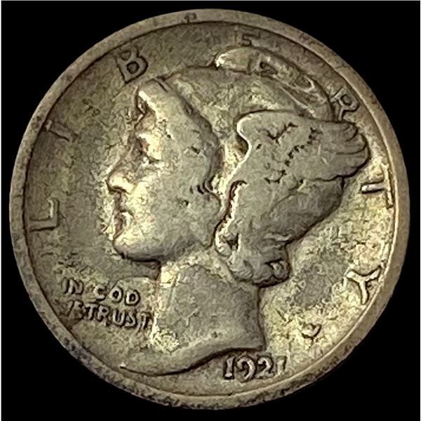 1921 Silver Mercury Dime LIGHTLY CIRCULATED