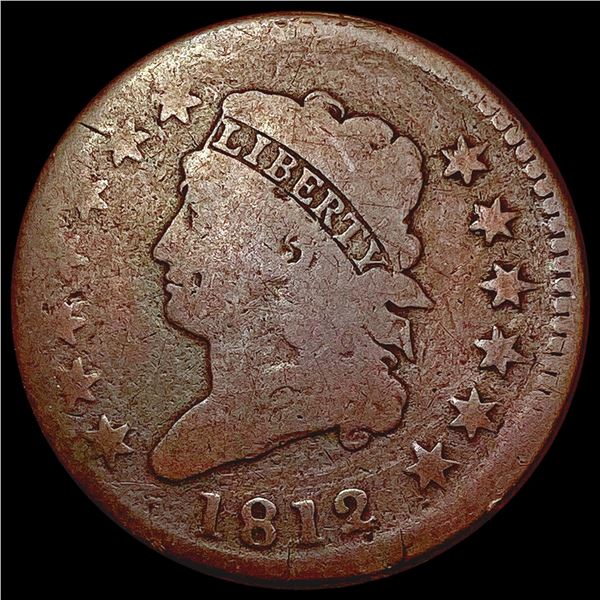 1812 Classic Head Large Cent NICELY CIRCULATED